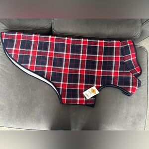 NWT ALPINE JACKET WORTHY DOG SIZE 30 PLAID SHERPA REFECTIVE PATCH HARNESS HOLE